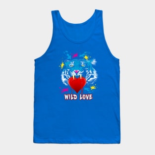 WILD LOVE (Colorful Tigerhead) Tank Top